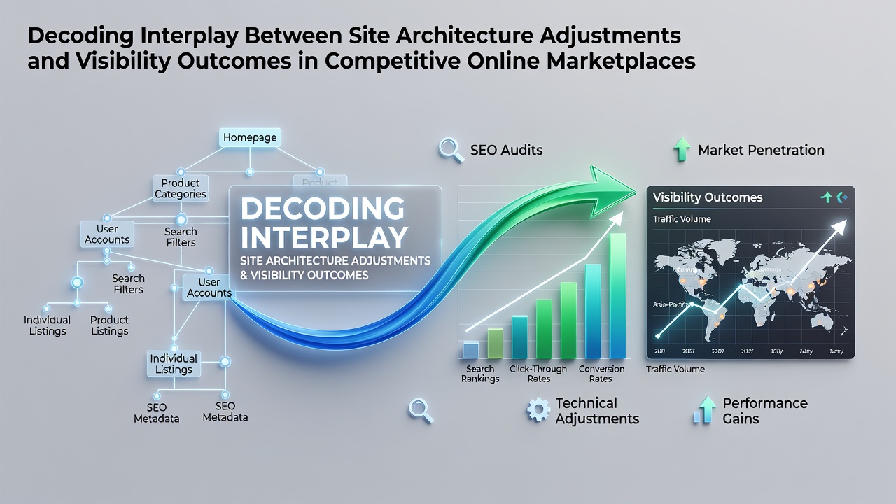 Decoding Interplay Between Site Architecture Adjustments and Visibility Outcomes in Competitive Online Marketplaces